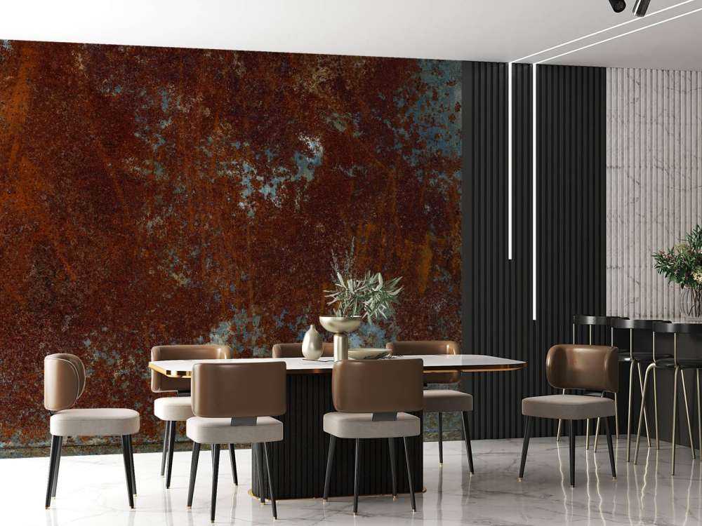 Structure métallique rouillée