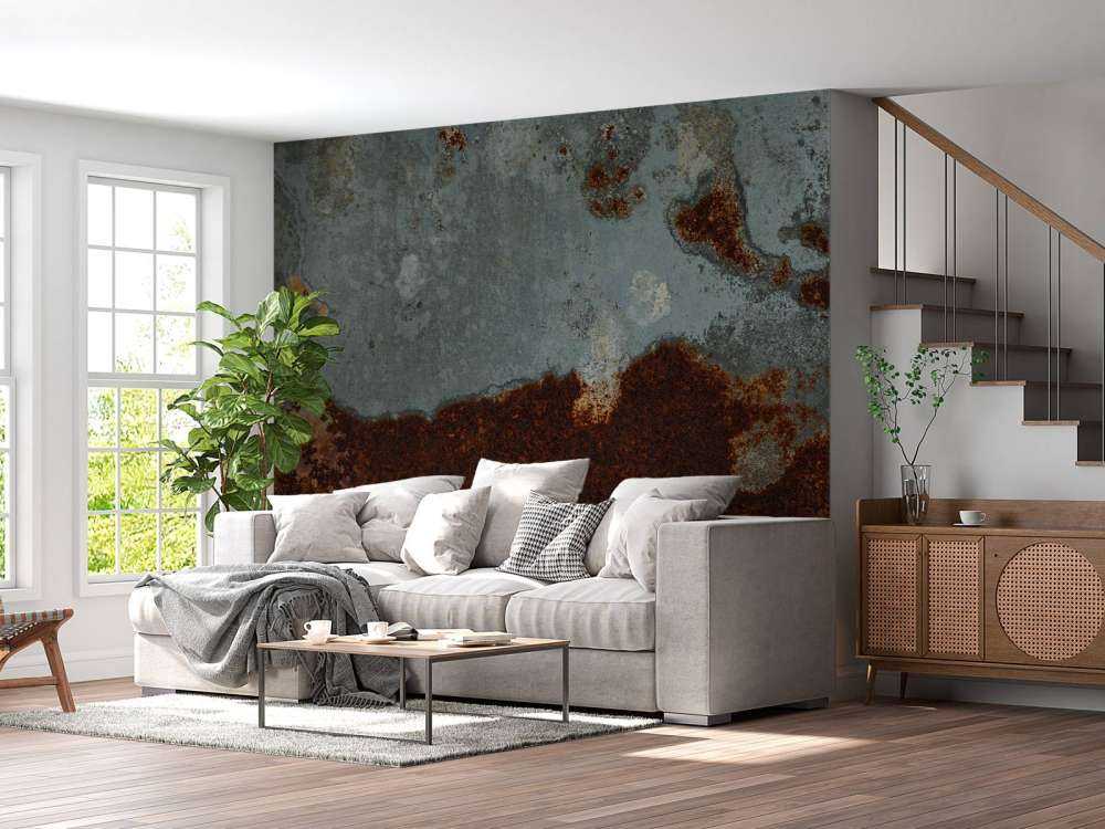 Structure rouillée métal