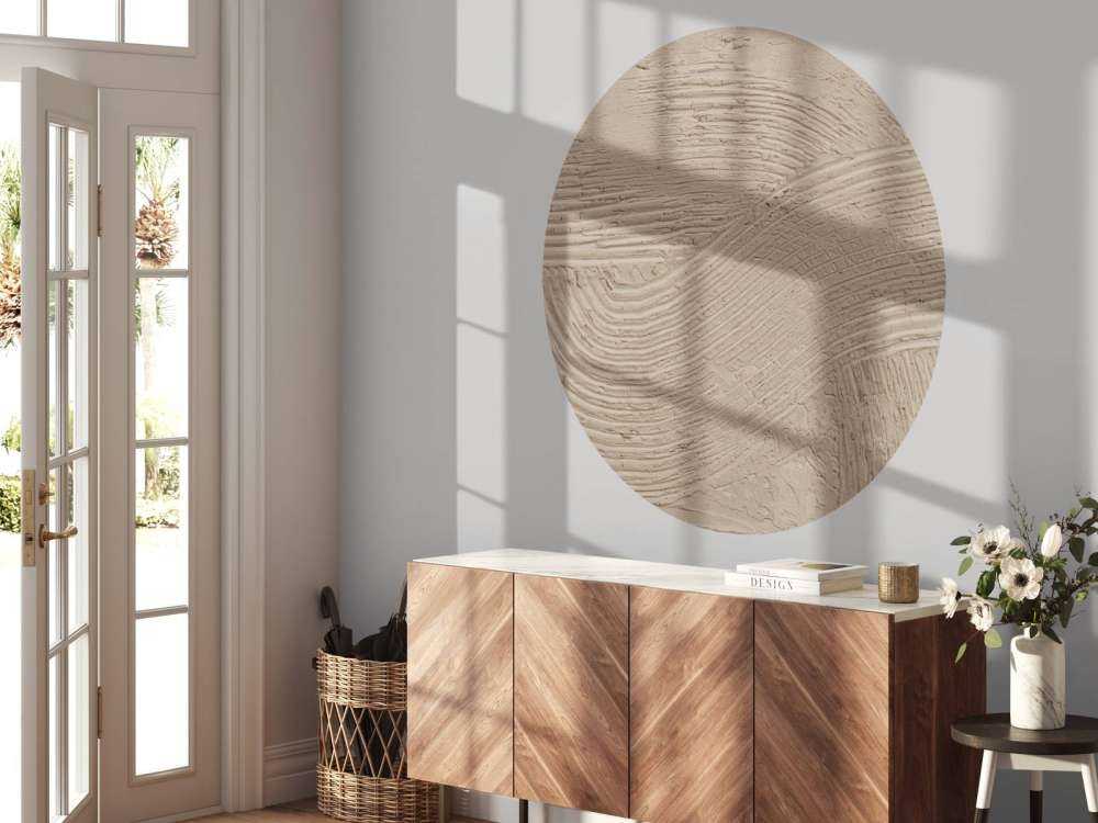 Lignes texturées en taupe