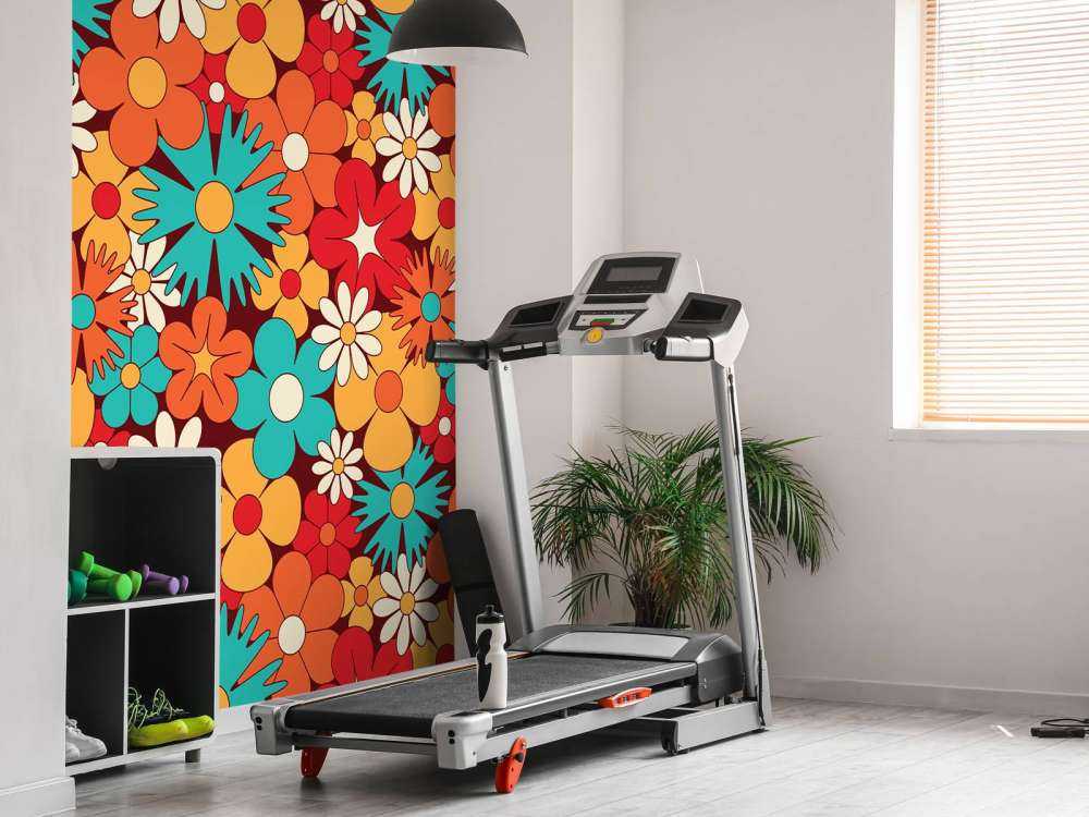 Fleurs rétro joyeuses