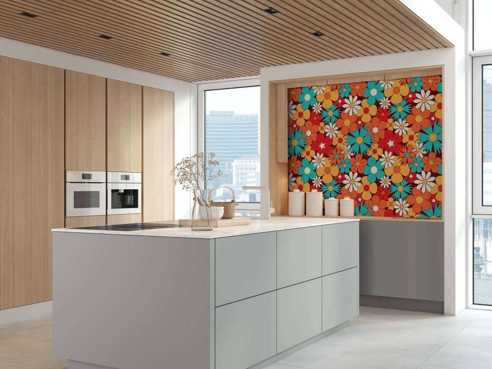 Fleurs rétro joyeuses