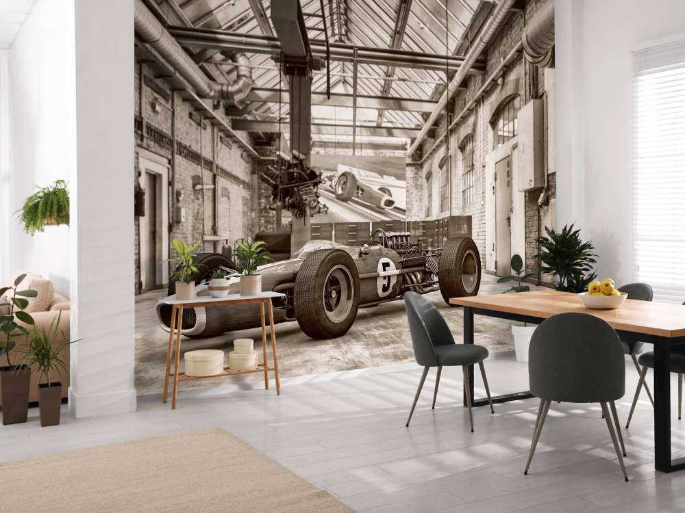 Vieille voiture de course