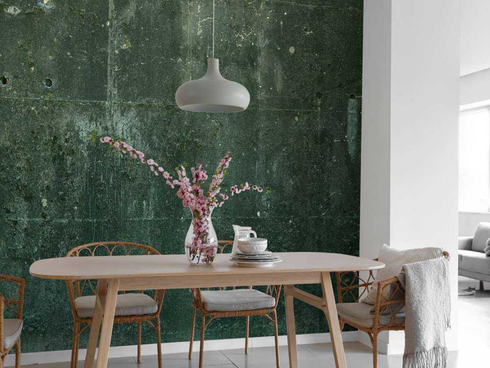 Aspect de béton vert