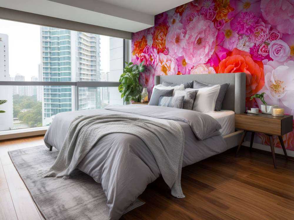 Plein cadre de variété de roses de jardin, fond de fleurs