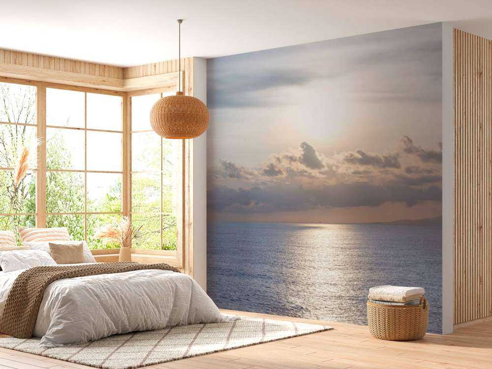 Beau ciel de coucher de soleil