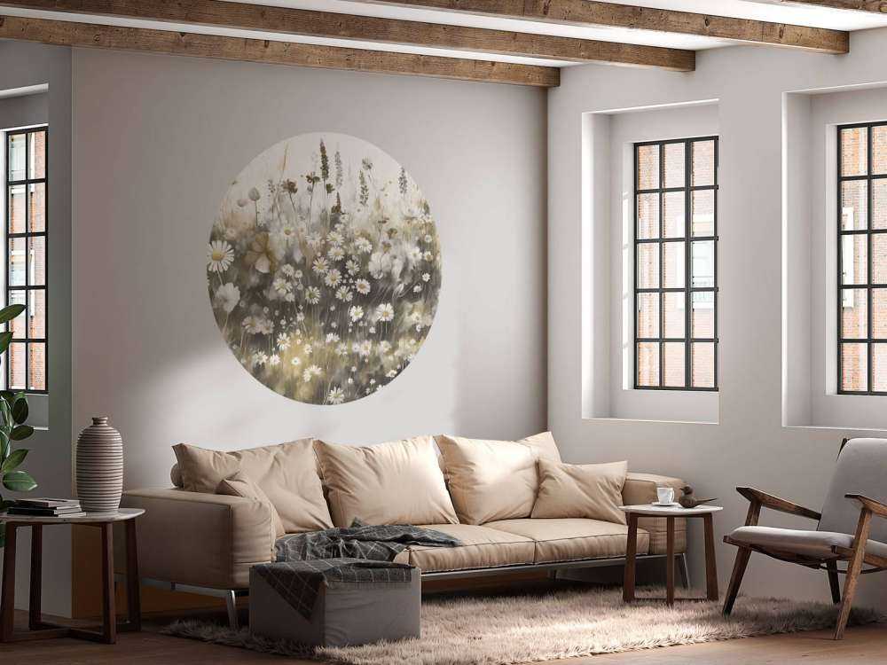 Végétation luxuriante de l'été taupe chaud