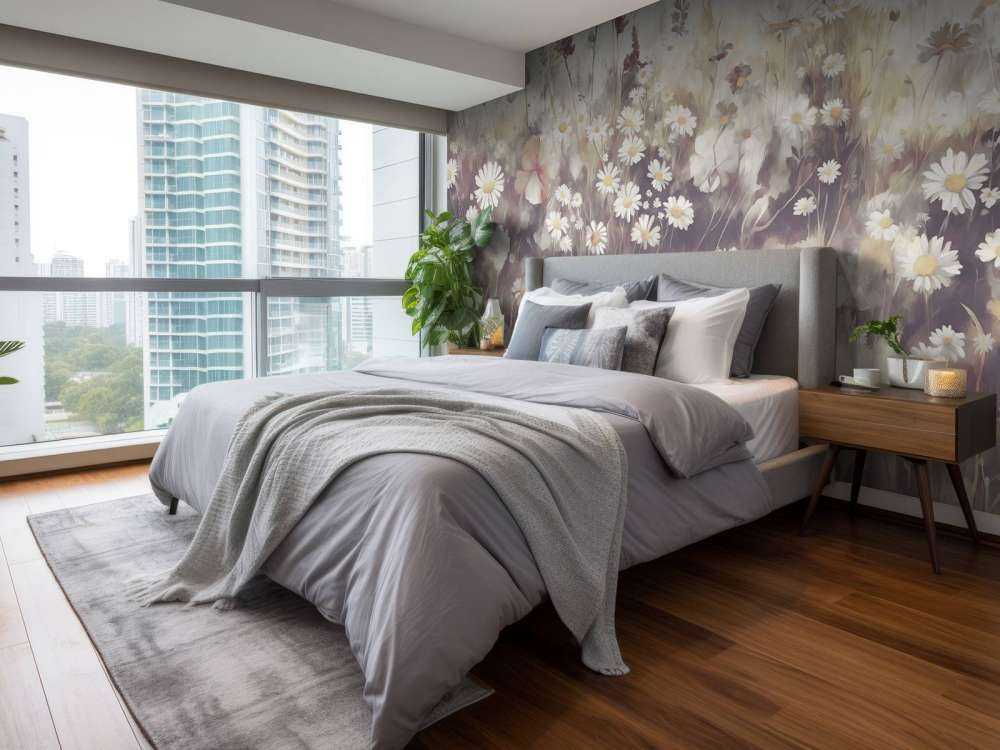 Végétation luxuriante d'été brun doré