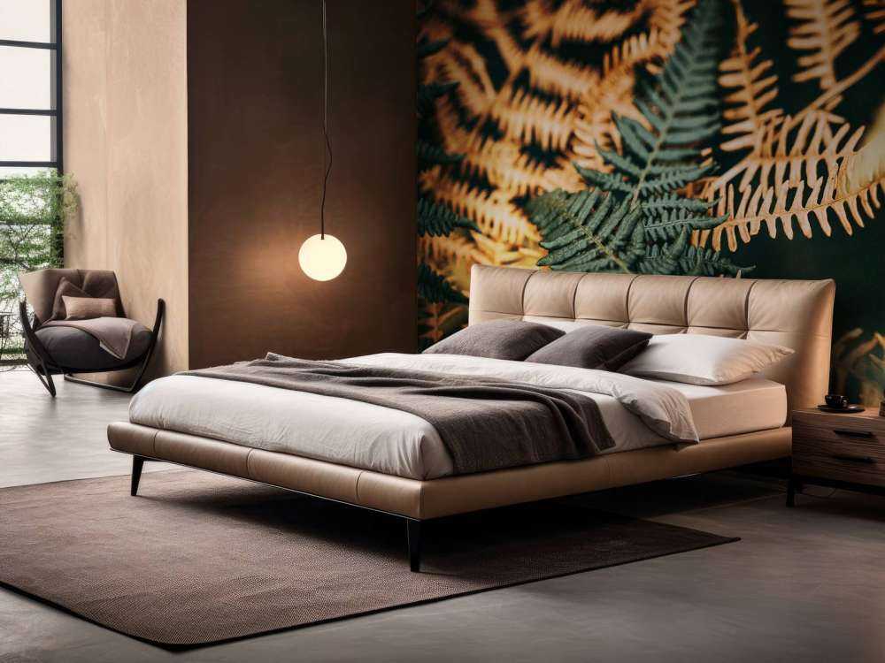 Fougères vertes profondes et dorées