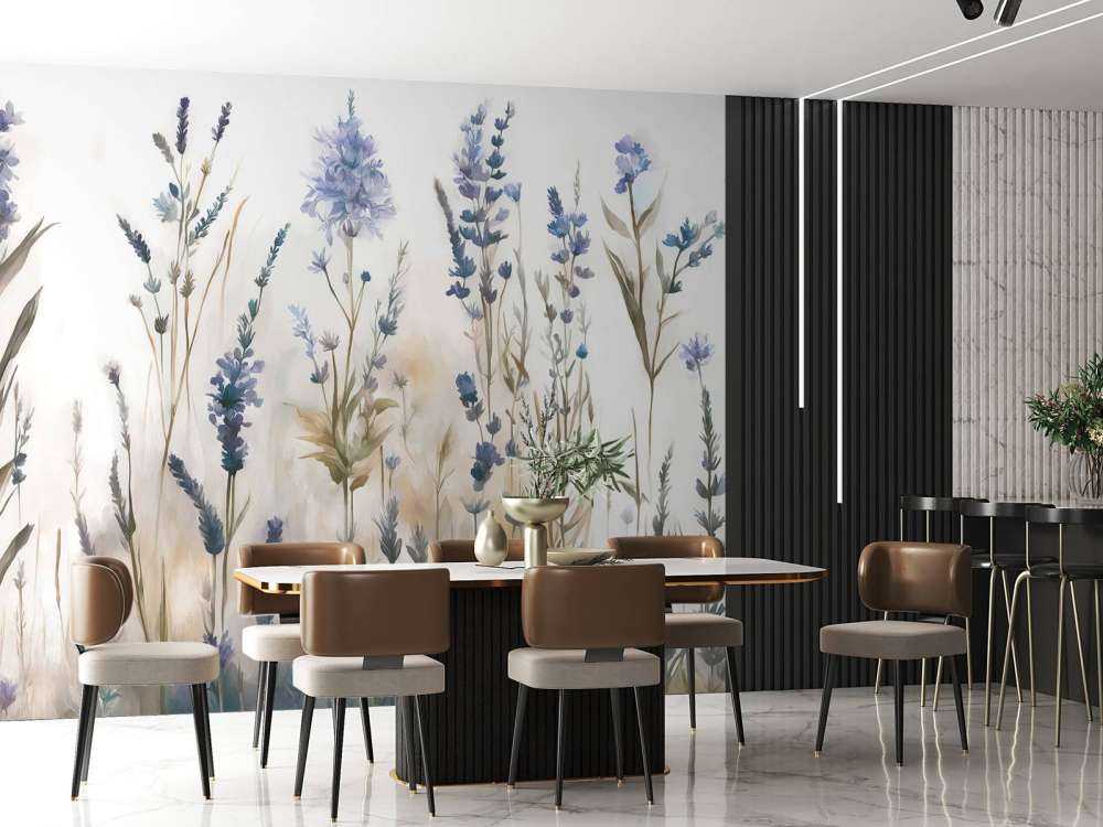 Lavande Clair Seamless Doux Bleu