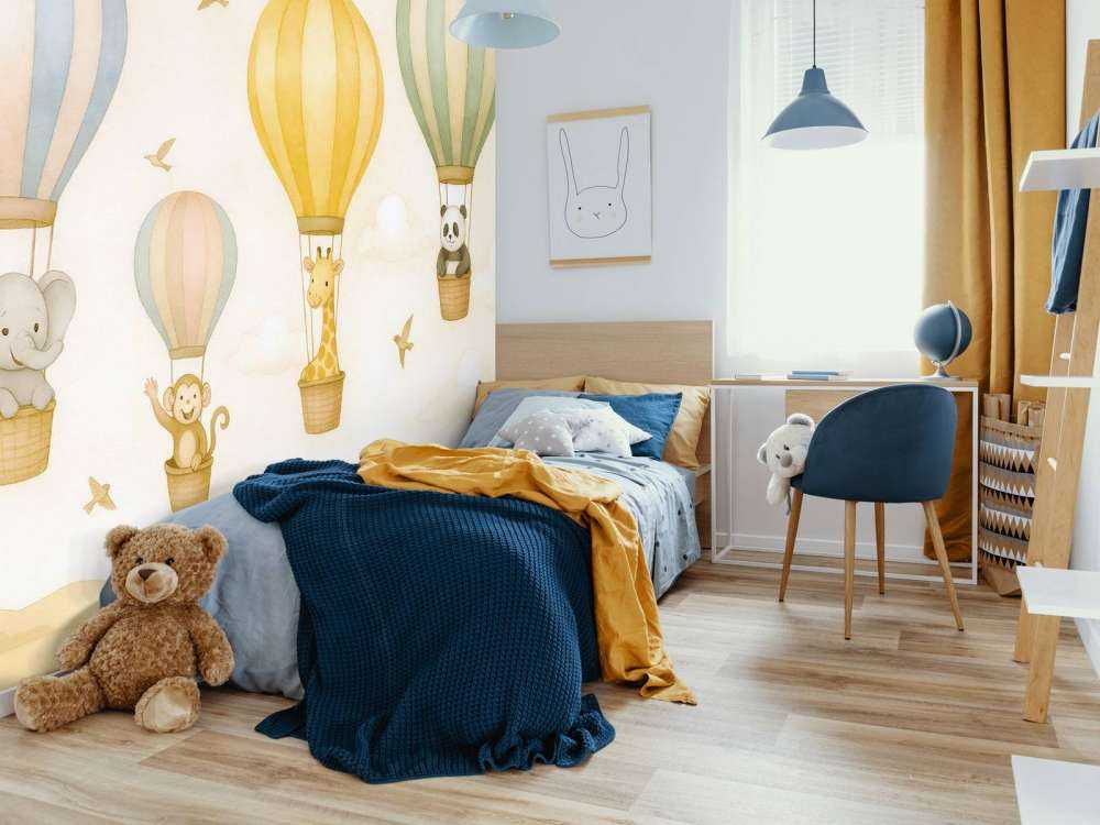 Voyage des animaux en montgolfière