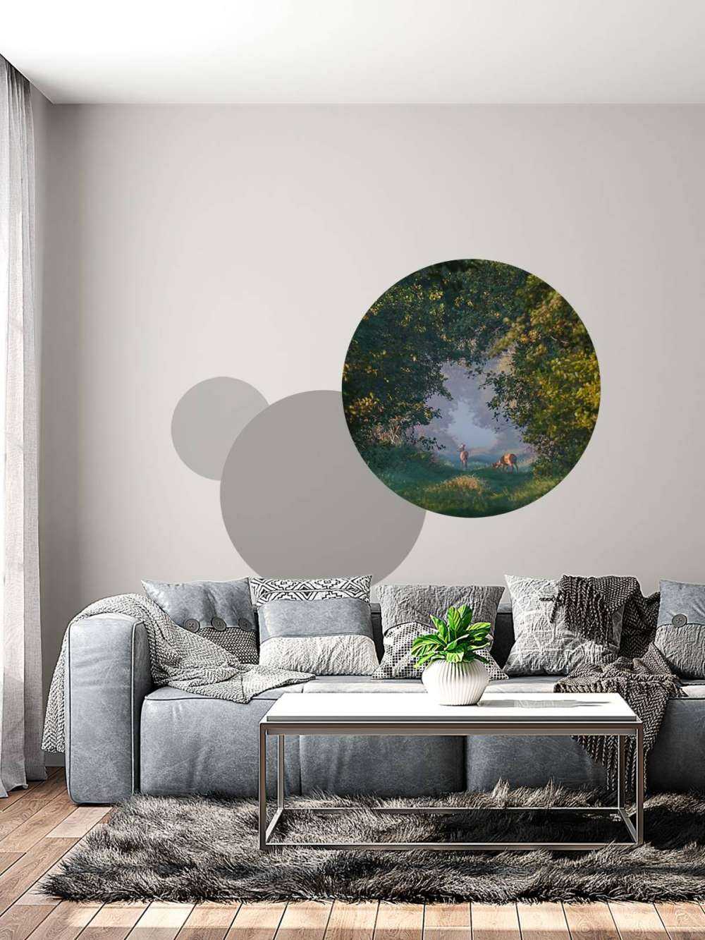 Animaux sauvages dans la lumière du matin