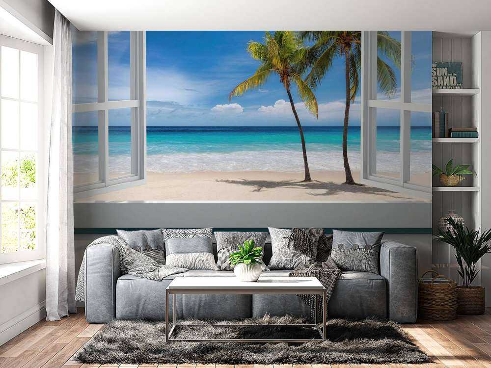 Vue sur une plage tropicale