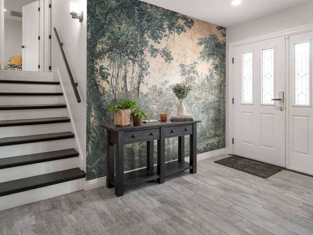 Panorama de forêt tropicale altérée