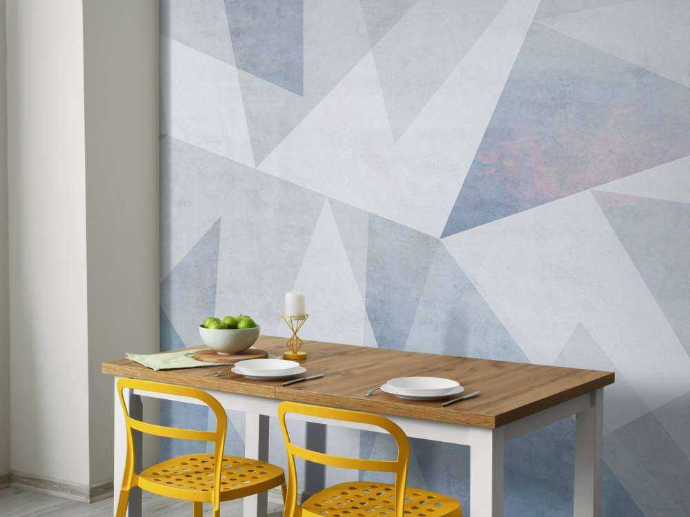 Géométrie glaciale dans une lumière pastel