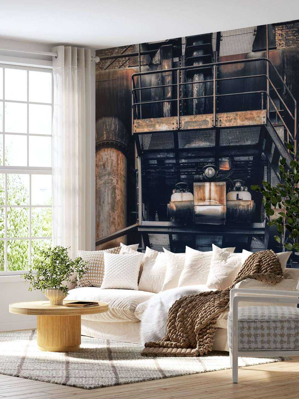 Tuyaux dans une ancienne usine