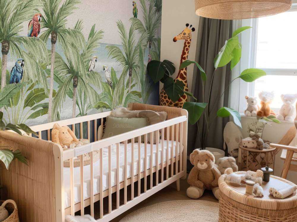 Perroquets sur la plage en couleur