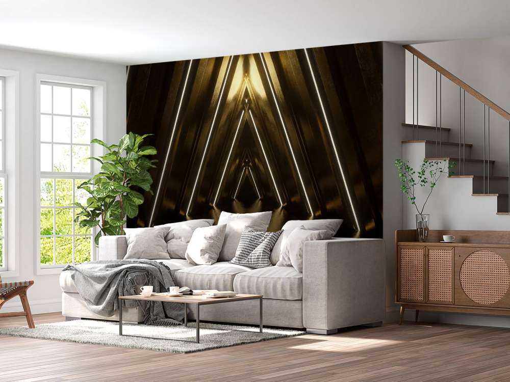 Tunnel doré et sombre