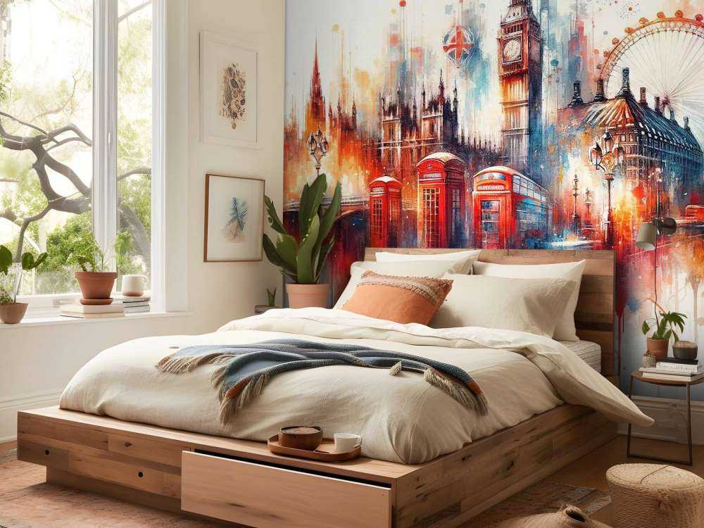 Aquarelle de la ligne d'horizon de Londres