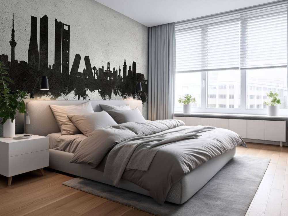 Aquarelle skyline, Madrid