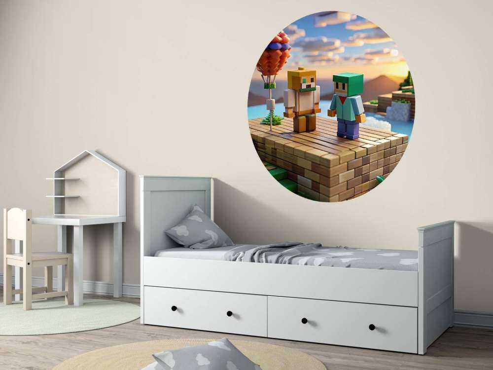 Ballon à air chaud dans la vallée des pixels