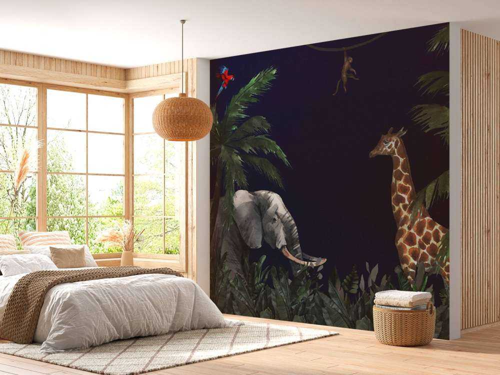 Les animaux de la jungle la nuit