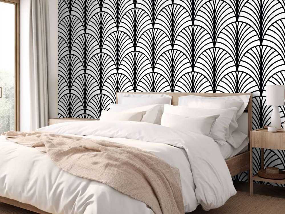 Palmette noir et blanc