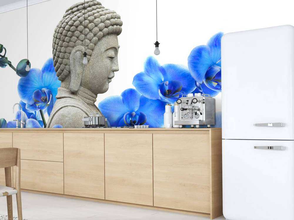 Bouddha et les orchidées