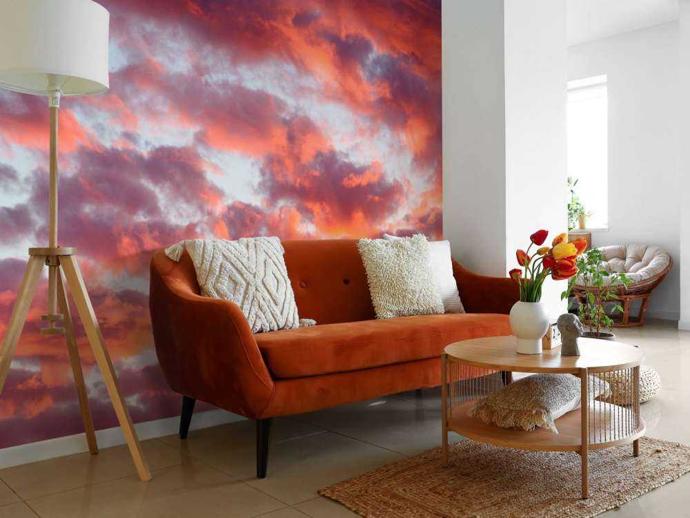 Coucher de soleil dans le ciel