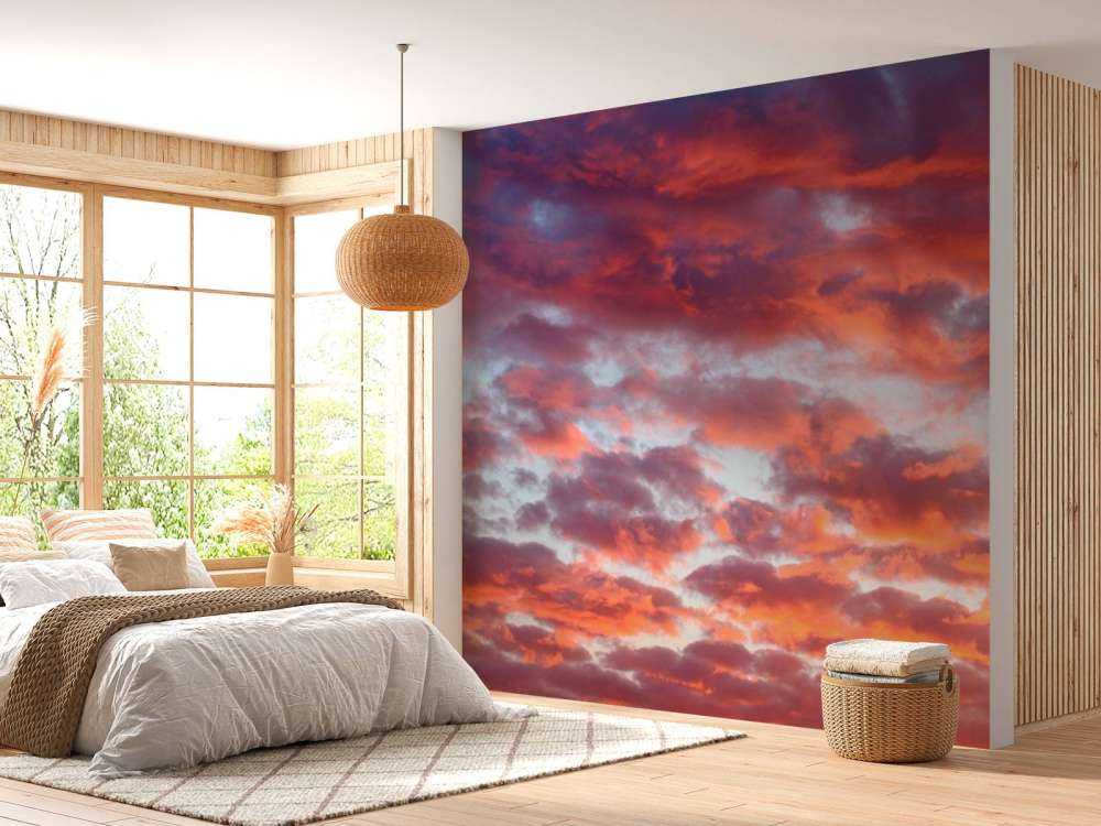 Coucher de soleil dans le ciel