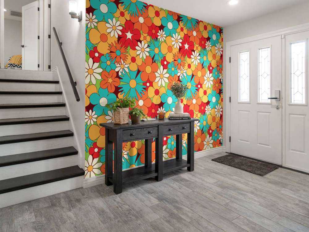 Fleurs dans le style vintage