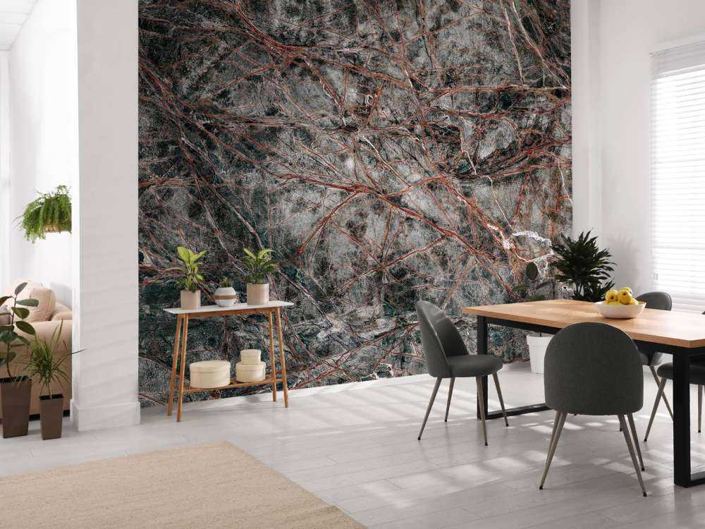 Marbre gris à structure fine