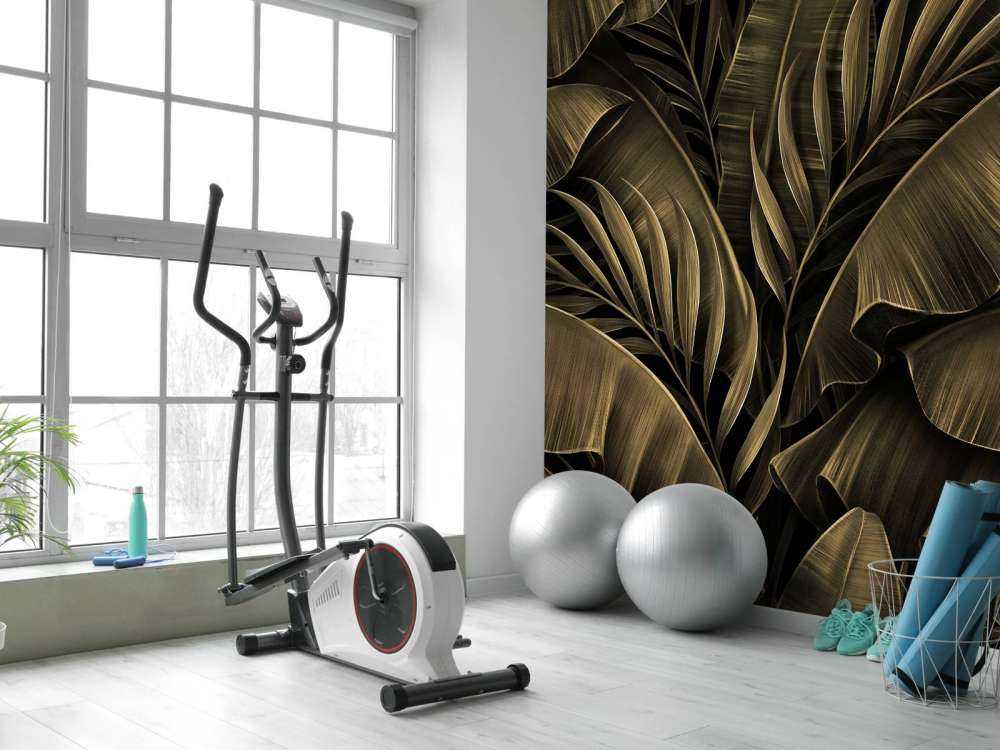 Feuilles de bananier et de palmier