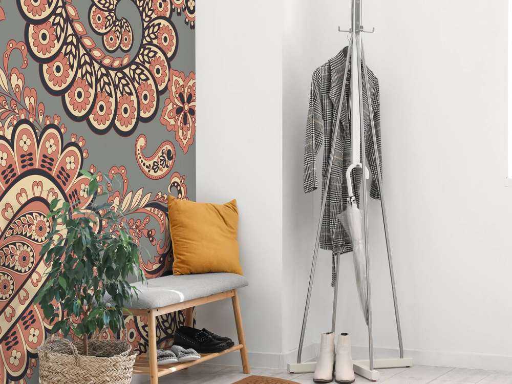 Motifs de fleurs indiennes anciennes