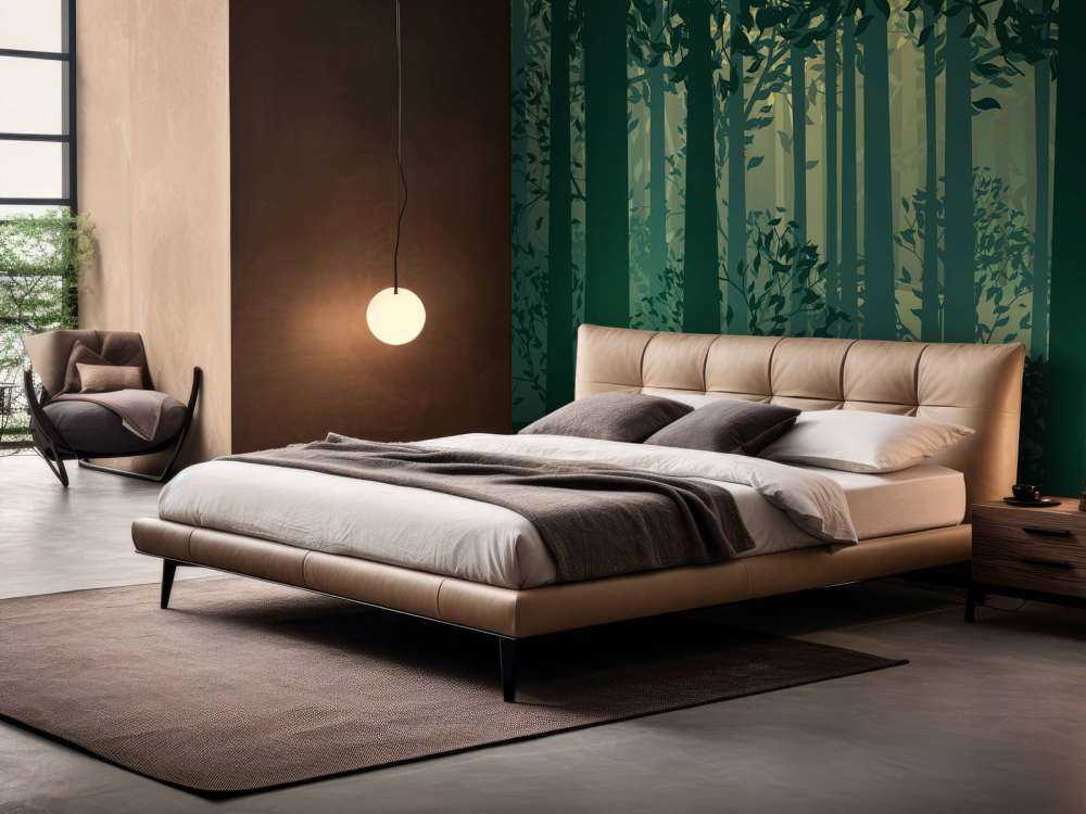 Paysage forestier abstrait