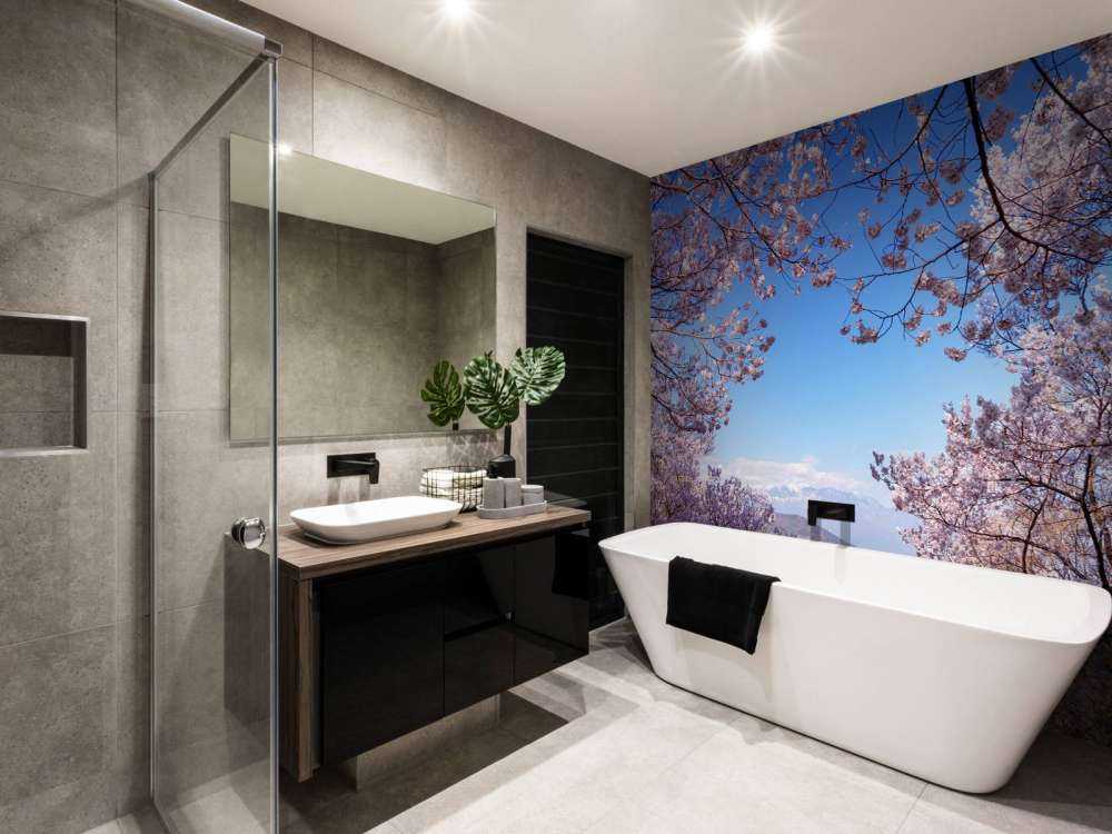 Fleurs roses en montagnes