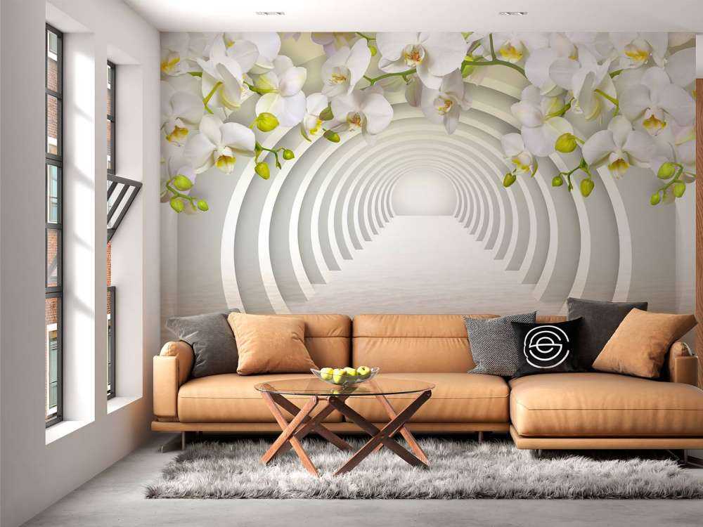 Tunnel avec orchidées