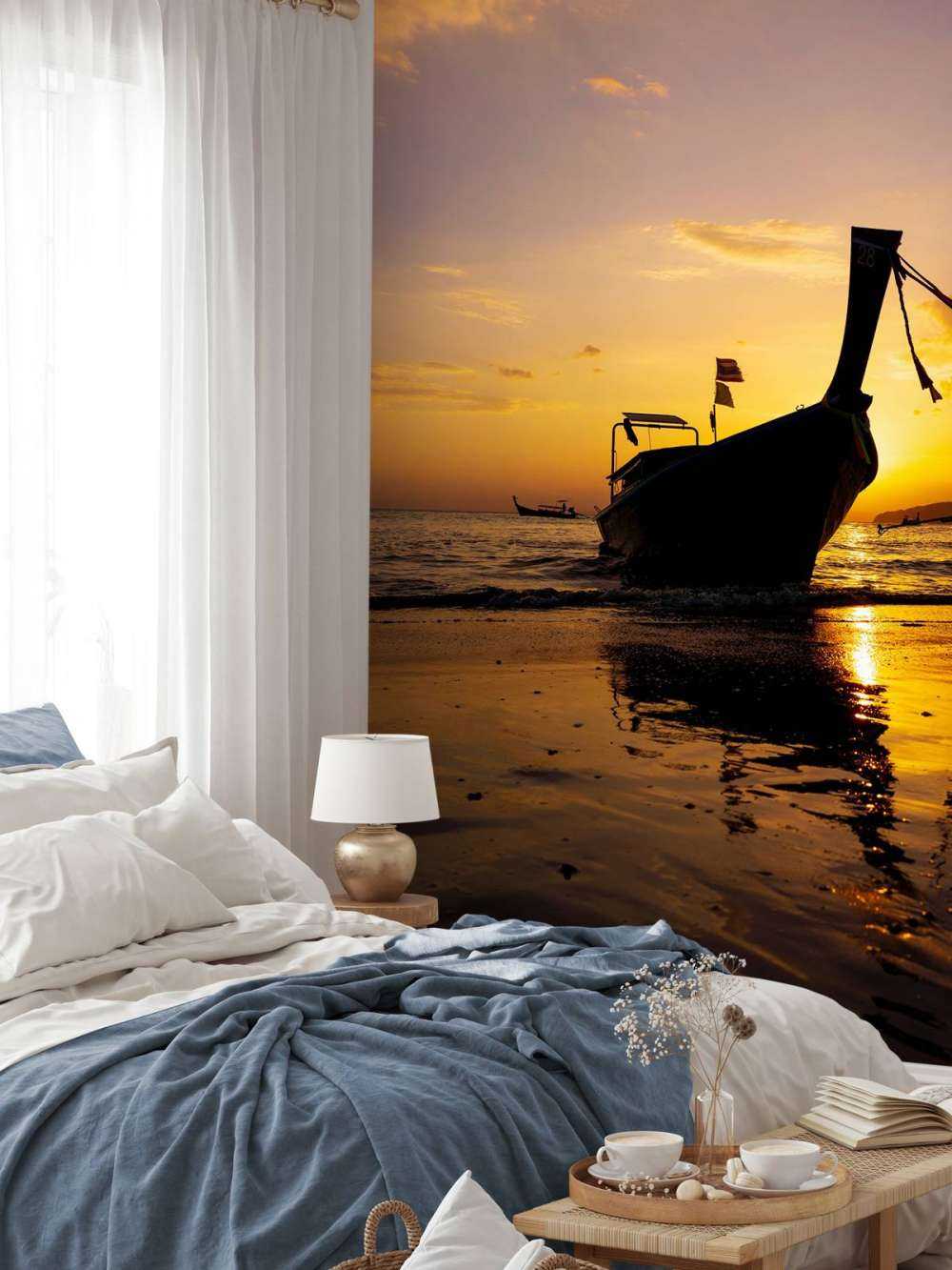 Bateau traditionnel à queue longue