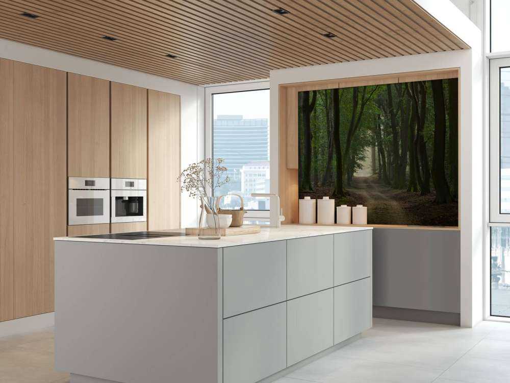 Sentier de sable dans la forêt