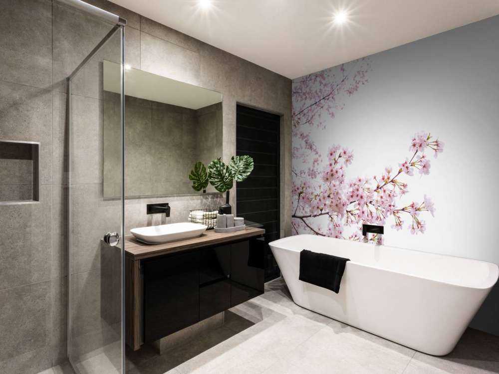 Branches de fleurs roses