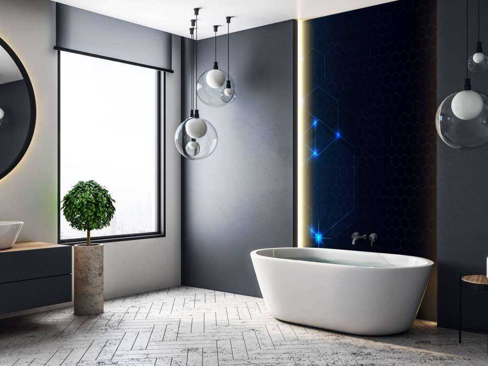 Hexagones lumineux abstraits