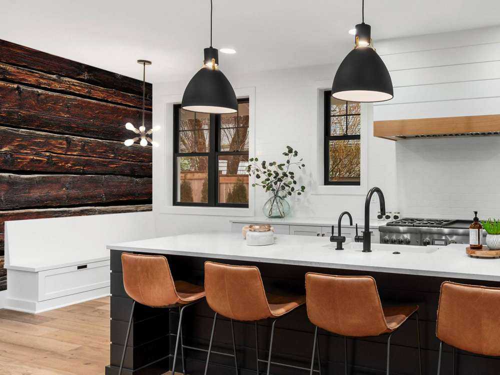 Planches sombres et usées