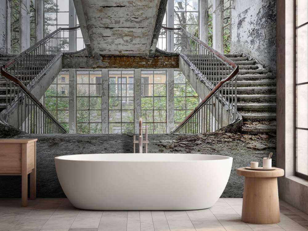 Cage d'escalier déserte