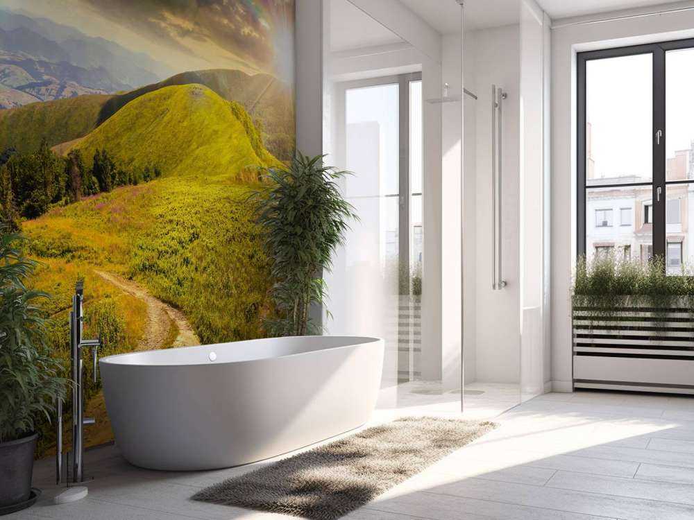 Montagnes au coucher du soleil