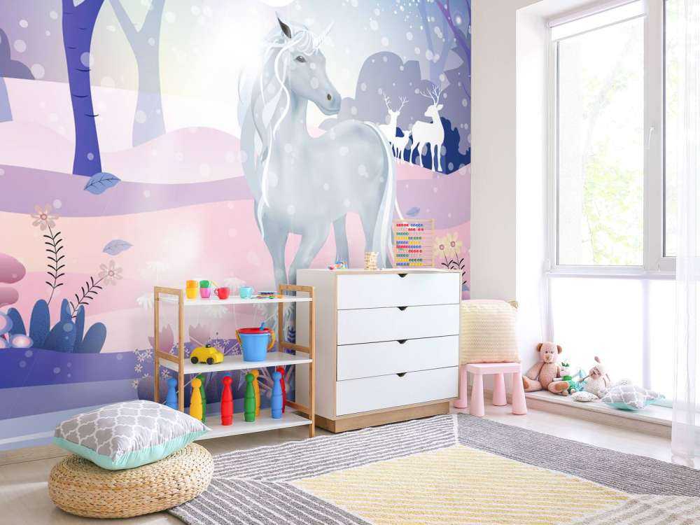 Licorne dans la neige