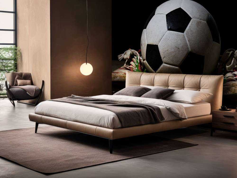 Football entre deux baskets