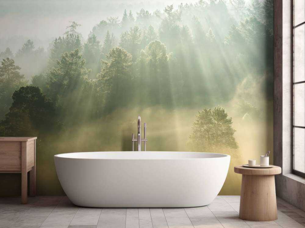 Lever de soleil entre les collines