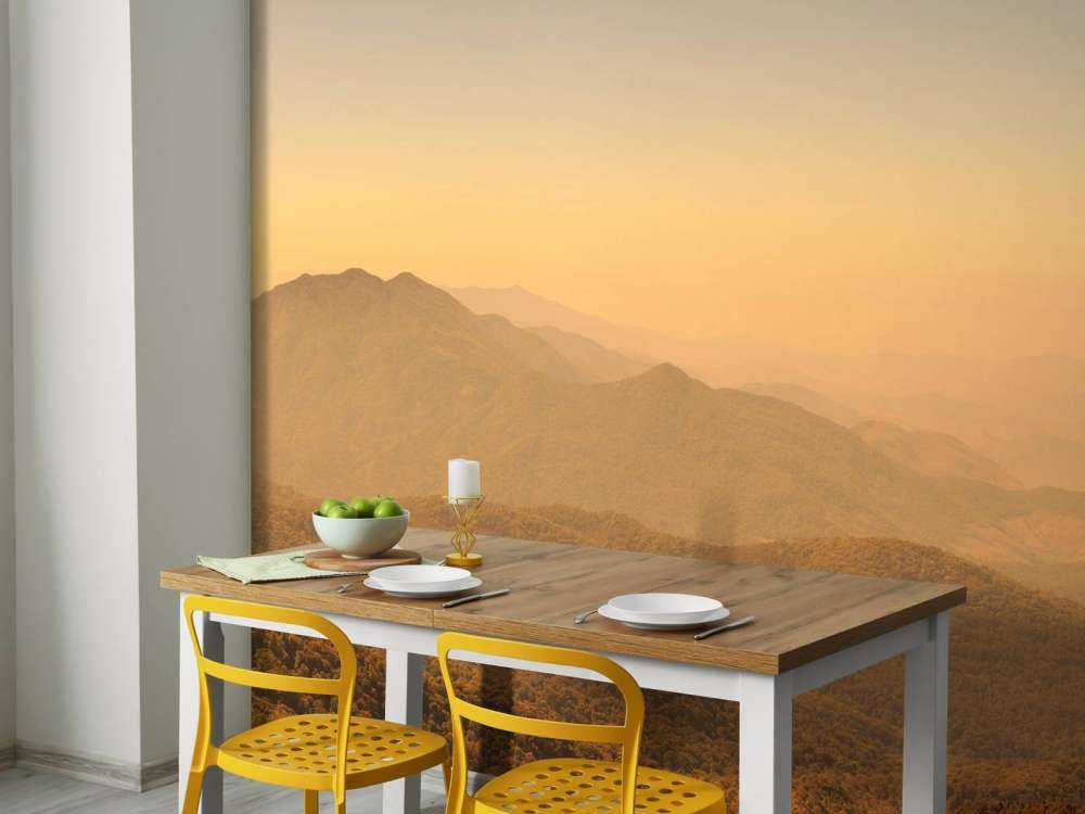 Montagne, colline et forêt