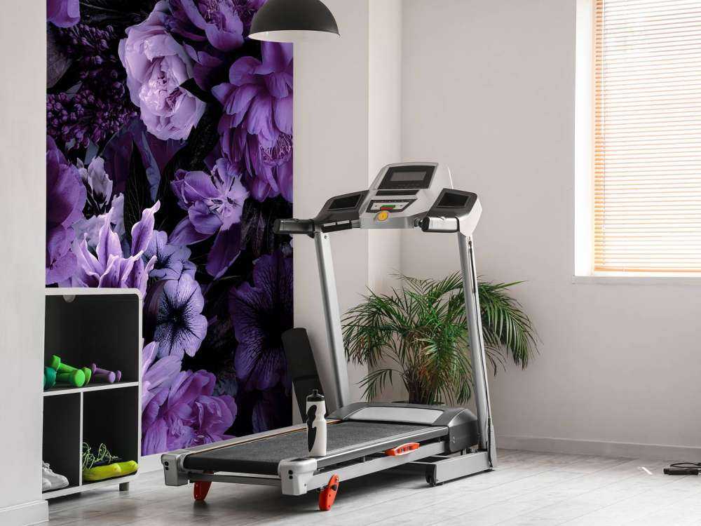 opulence baroque florale riche violet