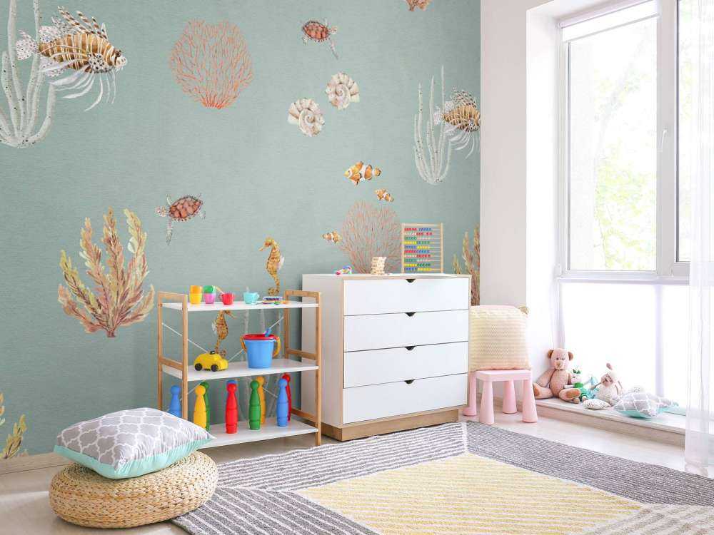 Coral Garden - Blue - 120