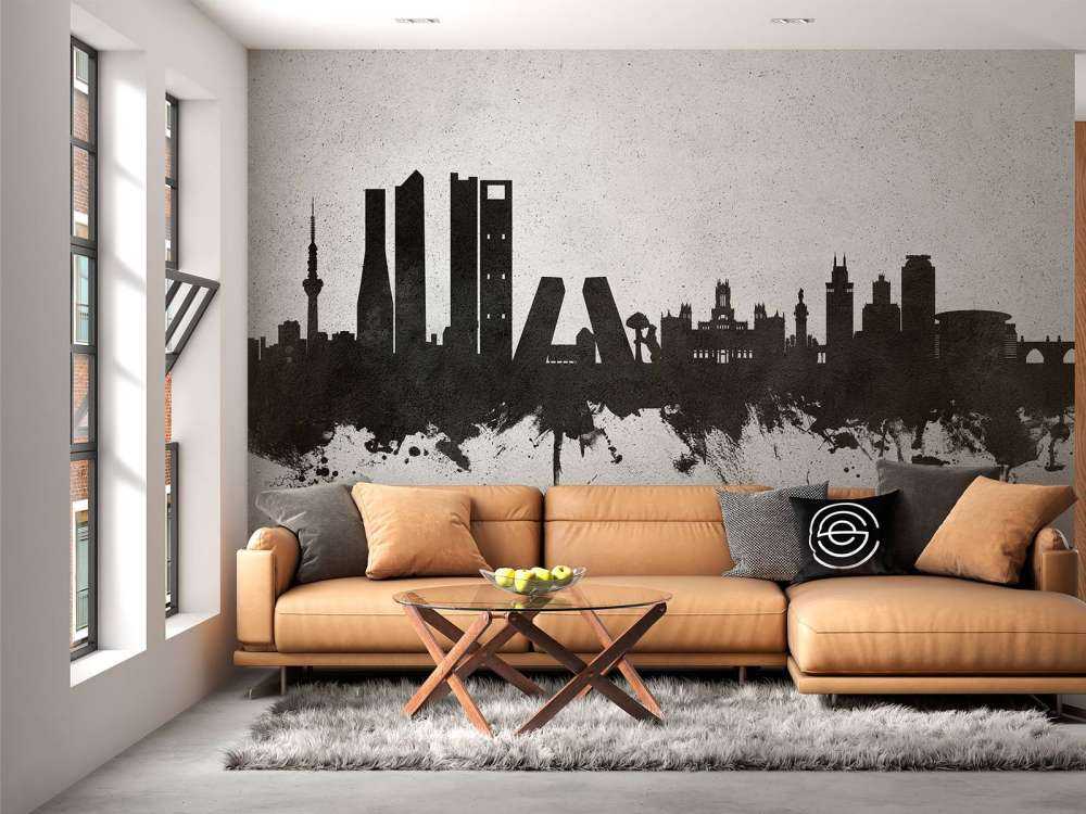 Aquarelle skyline, Madrid